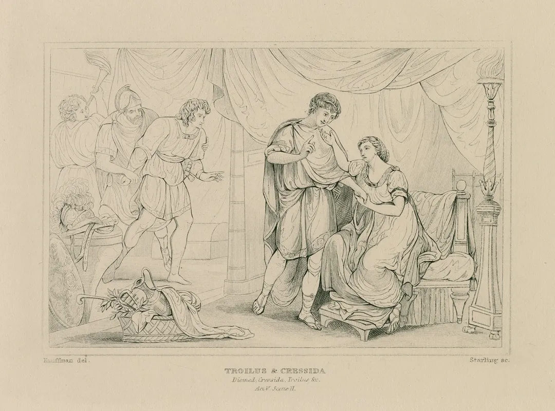 Troilus You Shake My Lord At Something Will You Go You Will Break Out Act V Sc 2 Wall Art by William Francis Starling - High-Resolution Digital Print