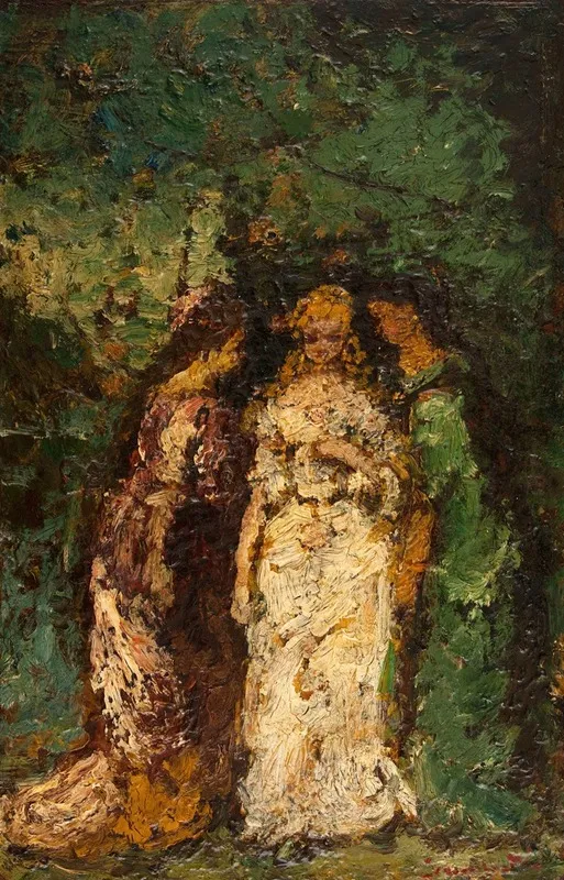 Trois Femmes Sous Les Arbres