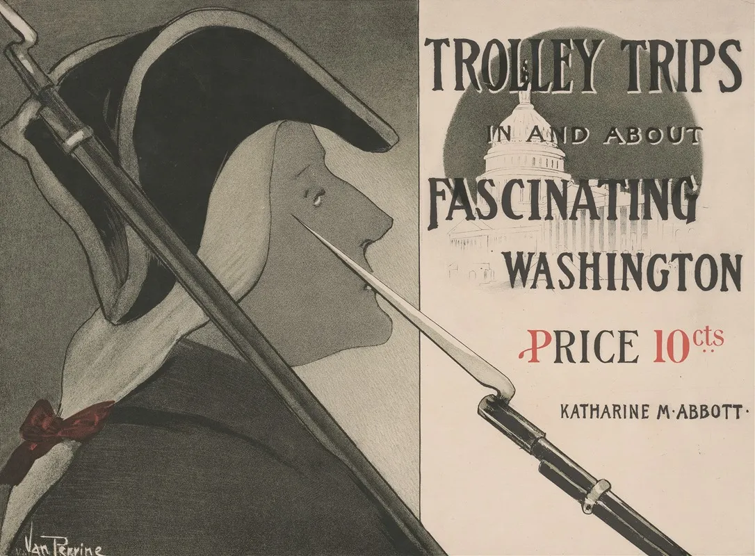Trolley Trips In And About Fascinating Washington Wall Art by Van Dearing Perrine - High-Resolution Digital Print