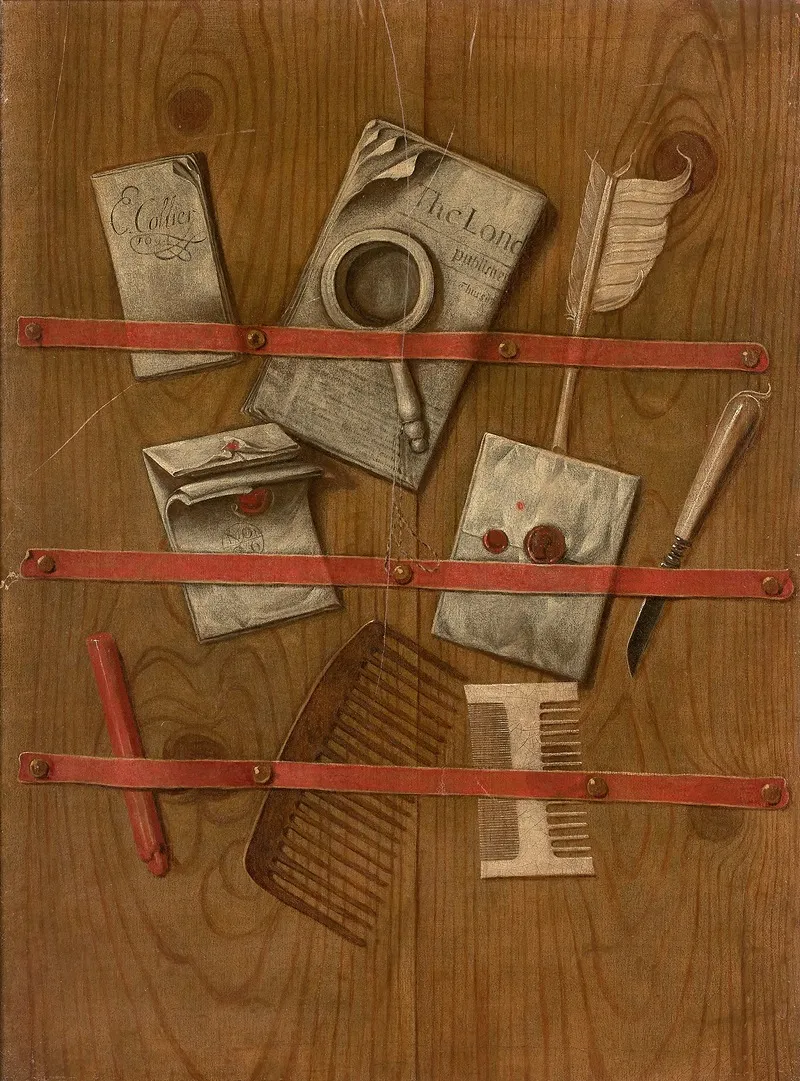 Trompe Loeil Au Journal Aux Lettres Et Aux Peignes