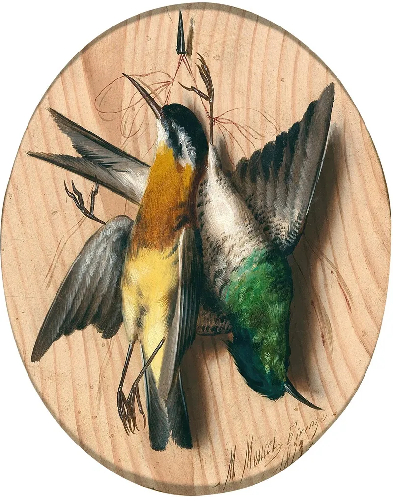 Trompe Loeil Songbirds 2 Wall Art by Michelangelo Meucci - High-Resolution Digital Print