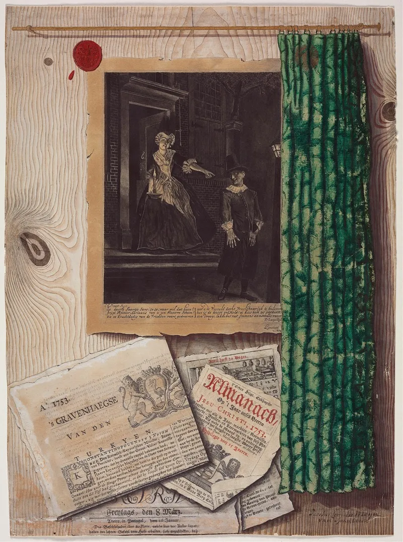 Trompe Loeil Still Life Wall Art by Jacobus Cornelis Meyer - High-Resolution Digital Print