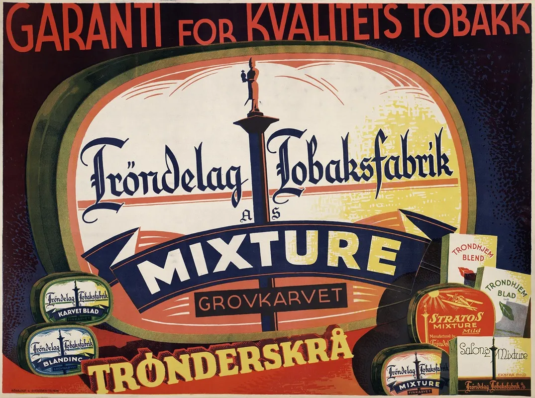 Trondelag Tobaksfabrik Wall Art by Rübberdt &amp; Svendsen - High-Resolution Digital Print