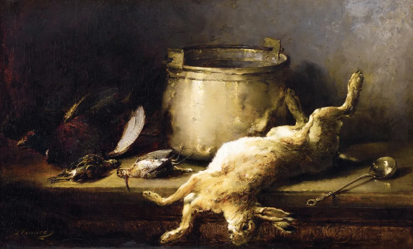 Trophee De Chasse Wall Art by Guillaume-Romain Fouace - High-Resolution Digital Print