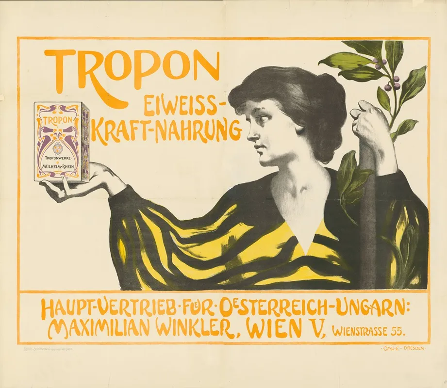 Tropon Eiweis Kraft Nahrung Wall Art by Oswald Galle - High-Resolution Digital Print