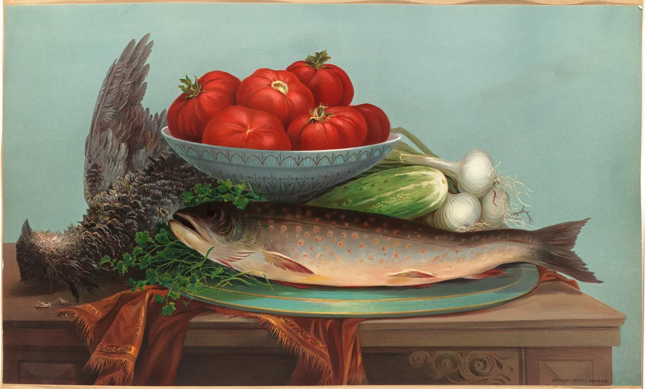 Trout Grouse Tomatoes Wall Art by Robert Wilkie - High-Resolution Digital Print