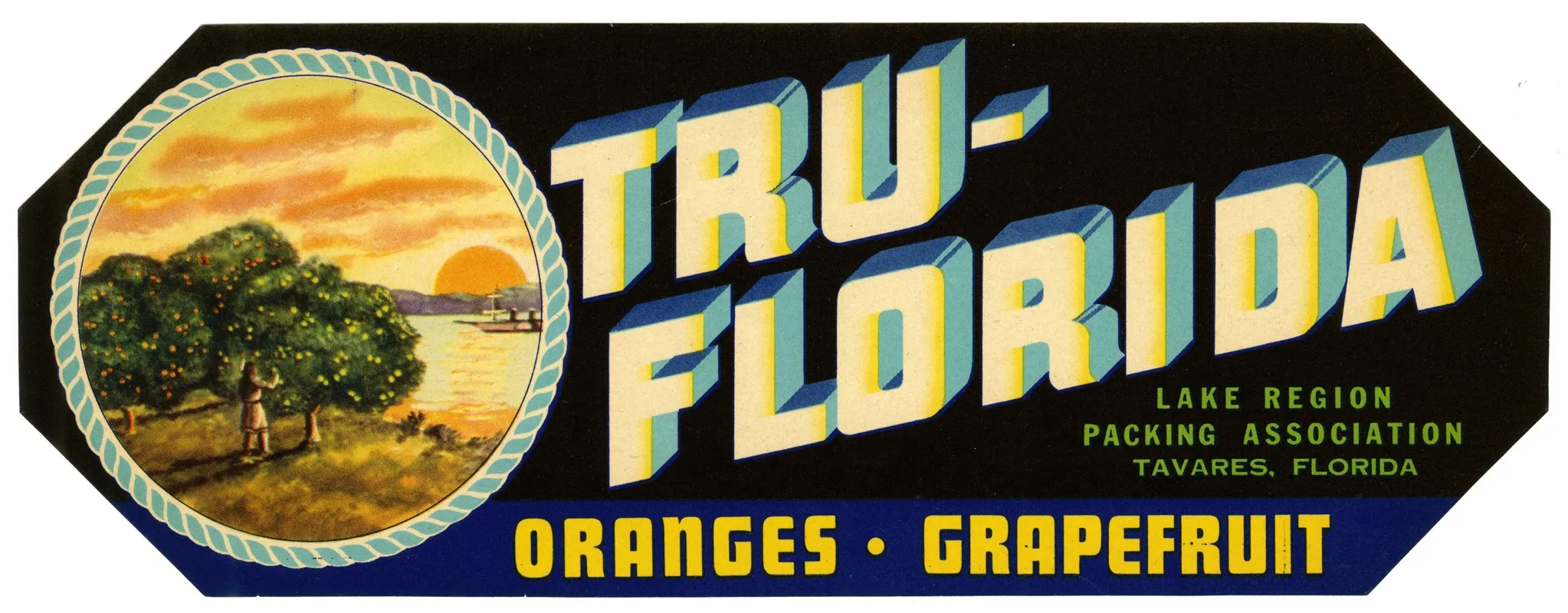 Tru Florida Oranges And Grapefruit Label