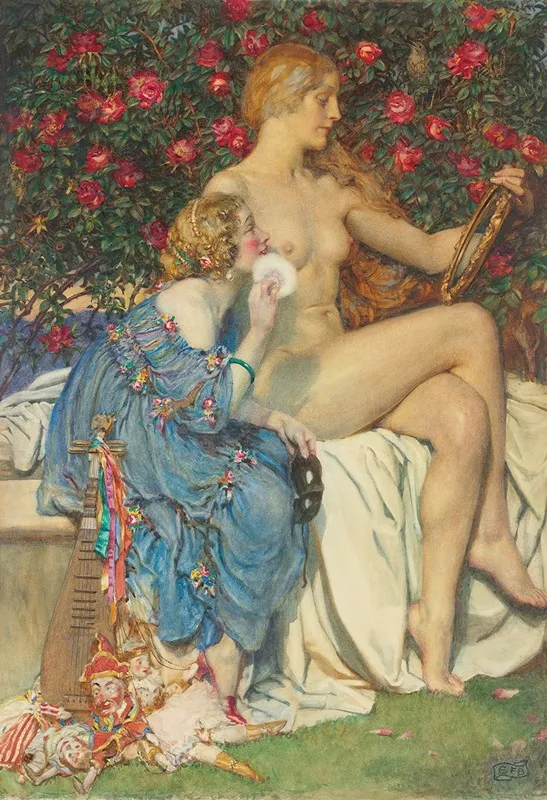 Truth Or Fiction Wall Art by Eleanor Fortescue-Brickdale - High-Resolution Digital Print