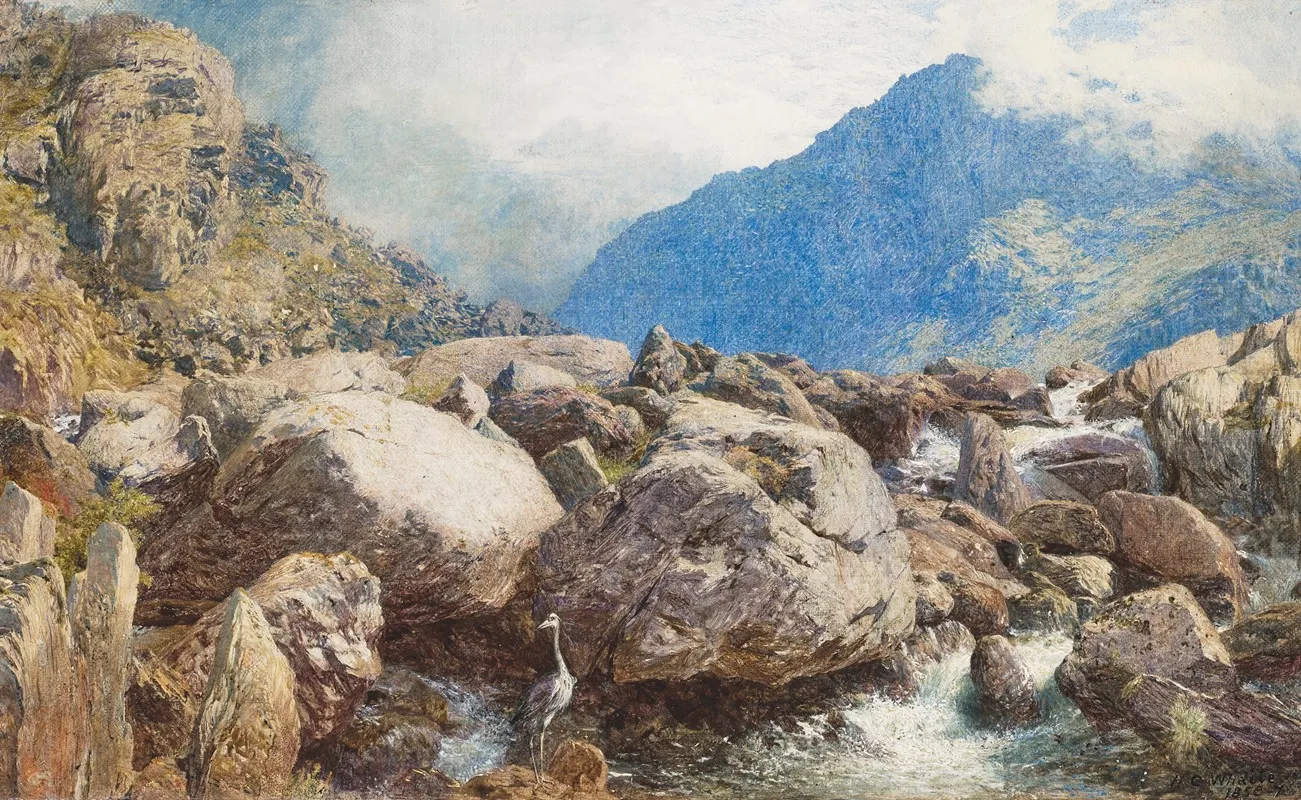 Tryfan Orwen Falls Wales Wall Art by Henry Clarence Whaite - High-Resolution Digital Print