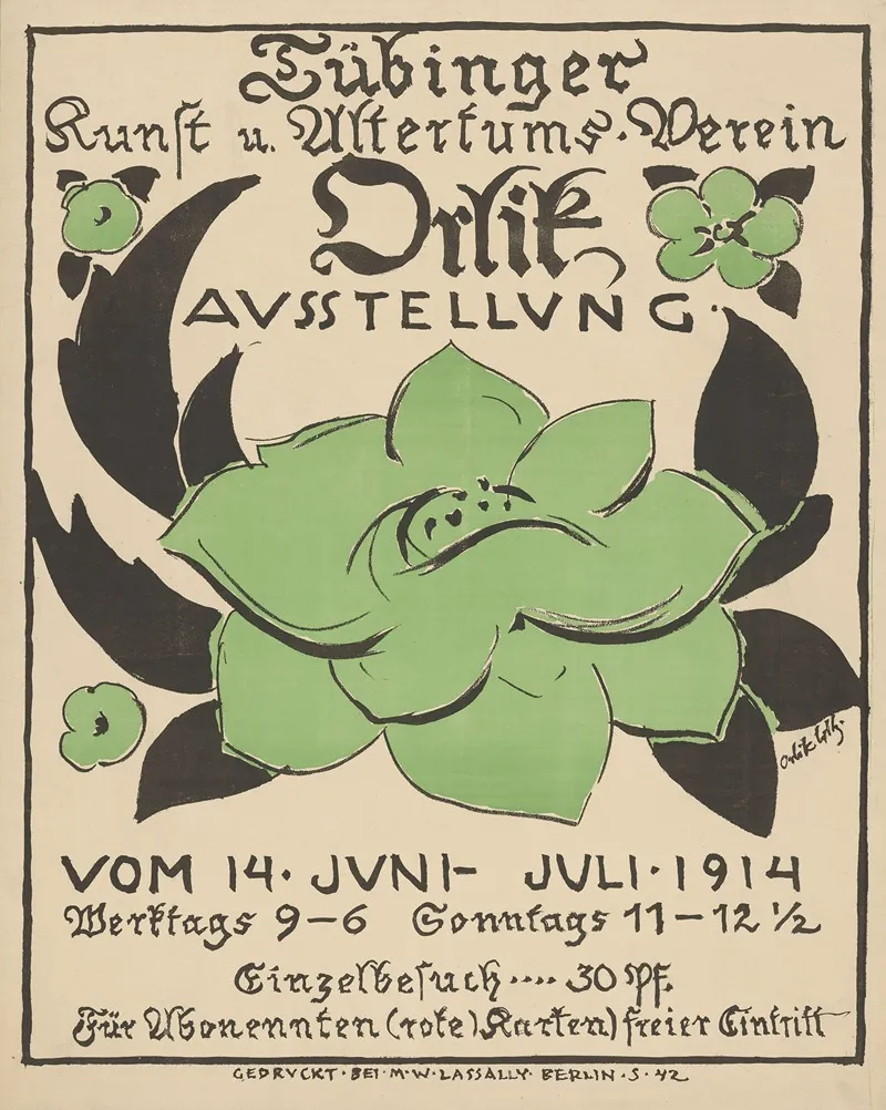Tubinger Kunst Und Altertumsverein Orlik Ausstellung