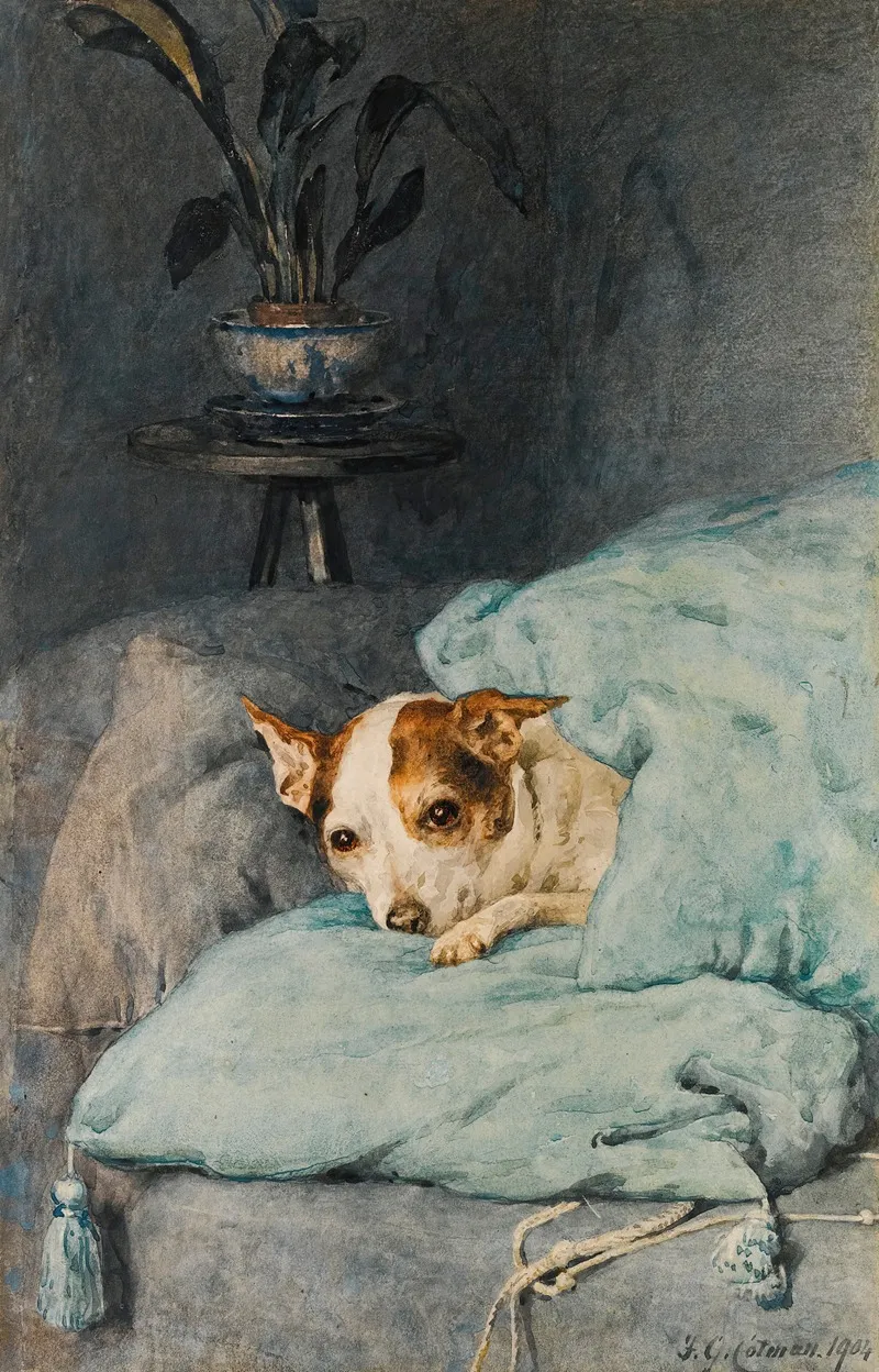Tucked Up Wall Art by Frederick George Cotman - High-Resolution Digital Print
