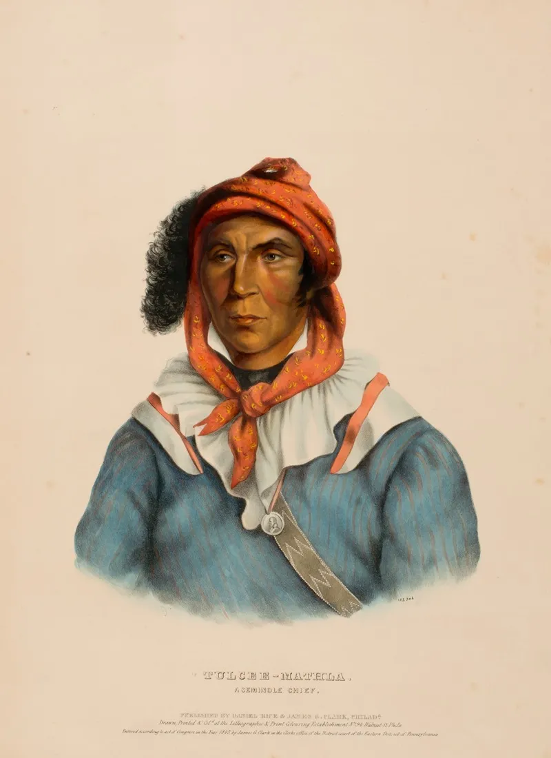 Tulcee Mathla A Seminole Chief