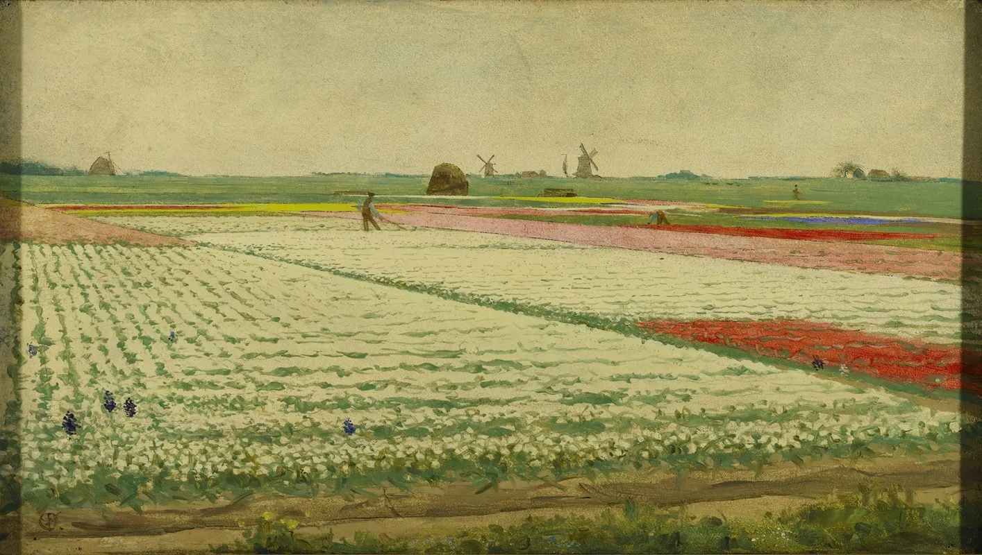 Tulip Fields 3 Wall Art by Gerrit Willem Dijsselhof - High-Resolution Digital Print