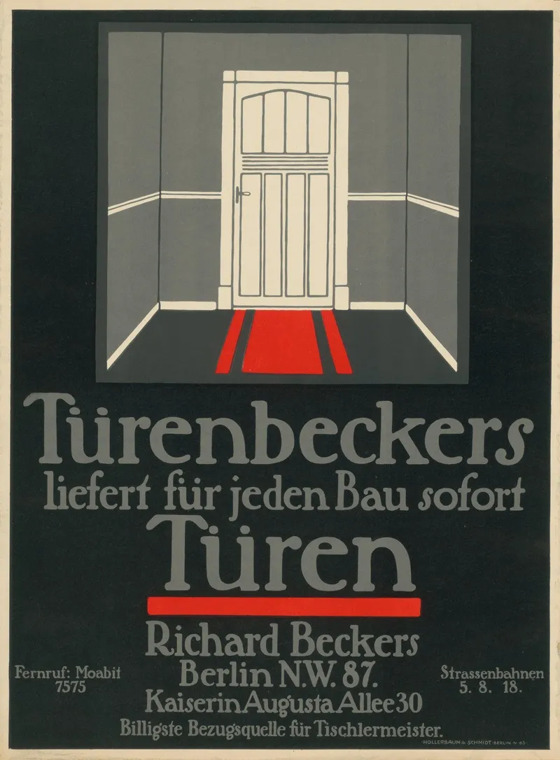 Turenbeckers Turen Wall Art by Julius Klinger - High-Resolution Digital Print