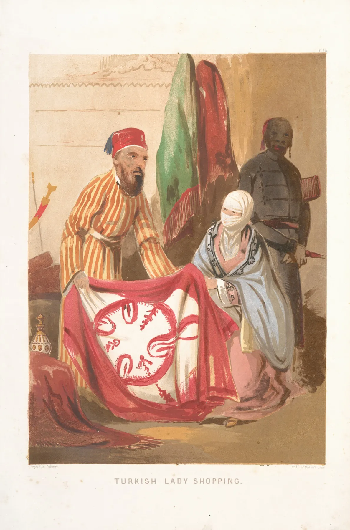 Turkish Lady Shopping Wall Art by Forbes MacBean - High-Resolution Digital Print