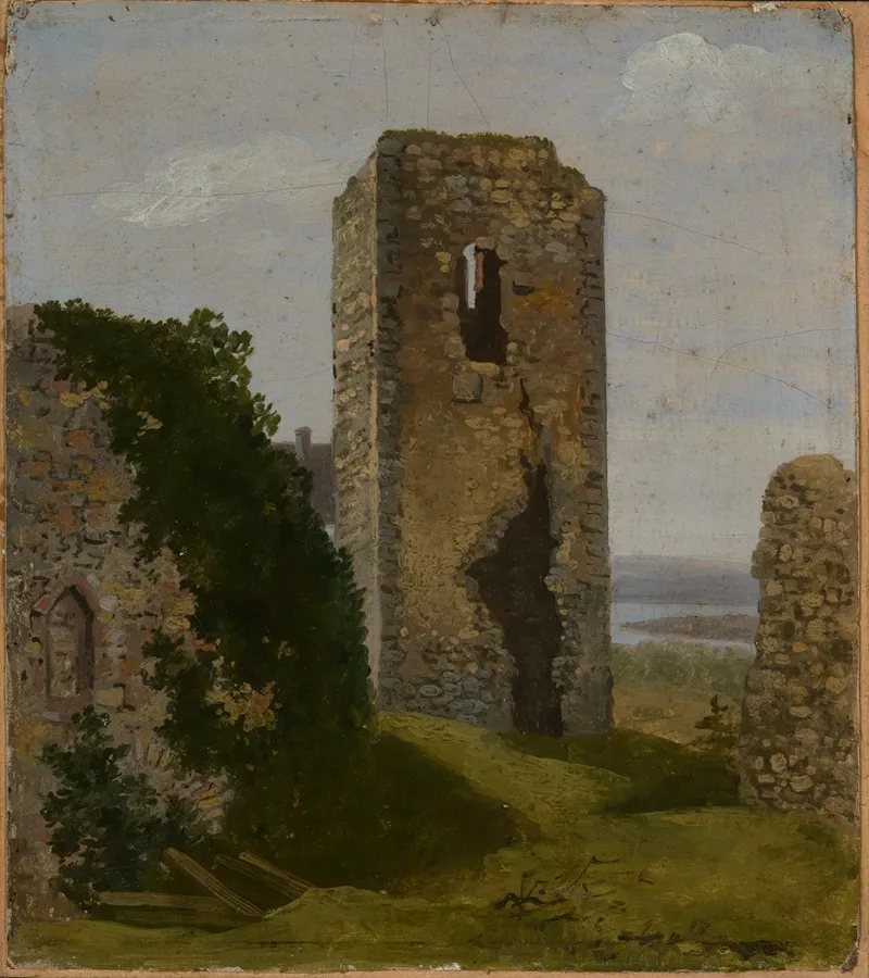 Turmruine Wall Art by Georg Wilhelm Issel - High-Resolution Digital Print