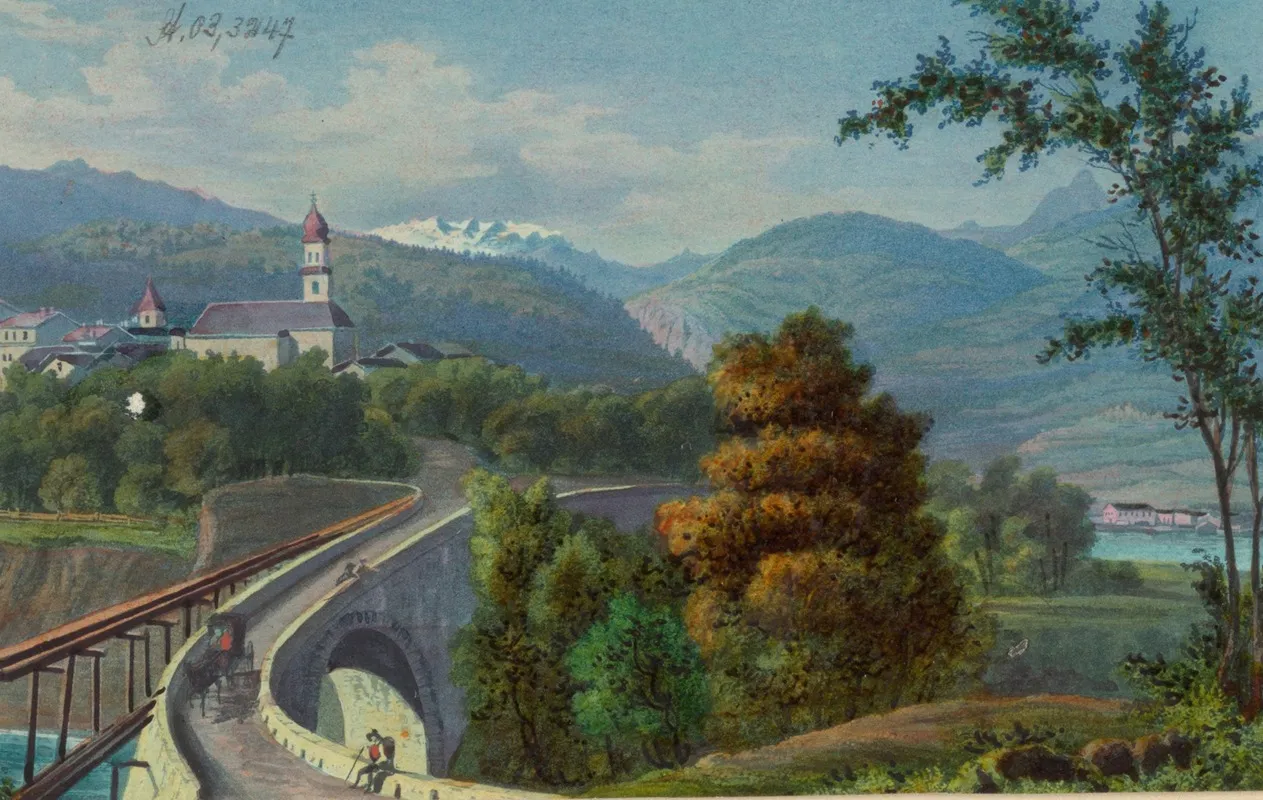 Tusis Dans La Vallee De Domleschg Wall Art by Johann Jakob Meyer - High-Resolution Digital Print