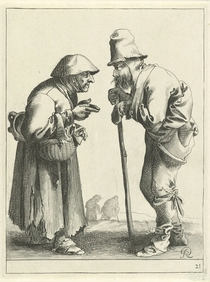 Twee Bedelaars In Conversatie