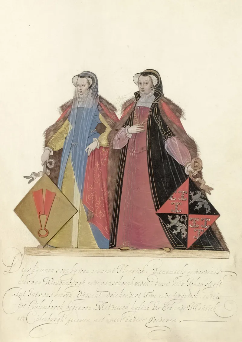 Twee Vrouwen Van Culemborg 2 Wall Art by Nicolaes de Kemp - High-Resolution Digital Print