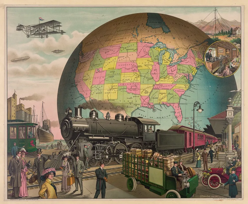 Twentieth Century Transportation Wall Art by E.S. Yates - High-Resolution Digital Print