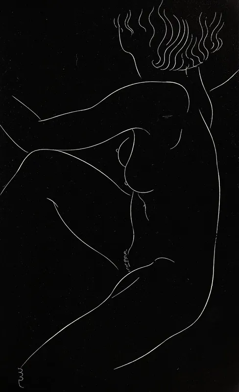 Twenty Five Nudes Pl 02 Wall Art by Eric Gill - High-Resolution Digital Print