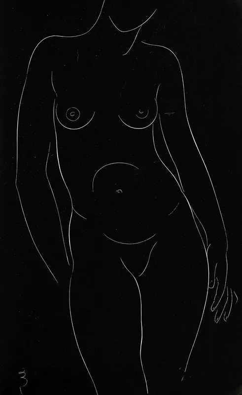 Twenty Five Nudes Pl 04 Wall Art by Eric Gill - High-Resolution Digital Print