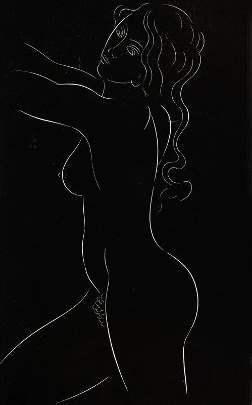 Twenty Five Nudes Pl 07 Wall Art by Eric Gill - High-Resolution Digital Print