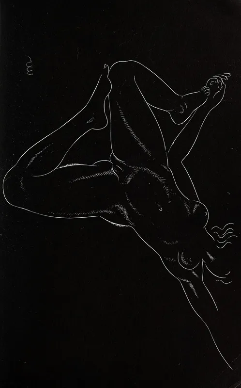 Twenty Five Nudes Pl 08 Wall Art by Eric Gill - High-Resolution Digital Print