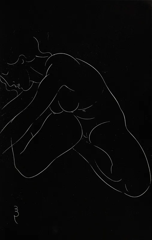 Twenty Five Nudes Pl 11 Wall Art by Eric Gill - High-Resolution Digital Print