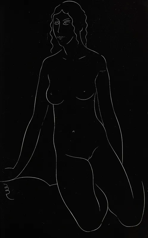 Twenty Five Nudes Pl 17 Wall Art by Eric Gill - High-Resolution Digital Print