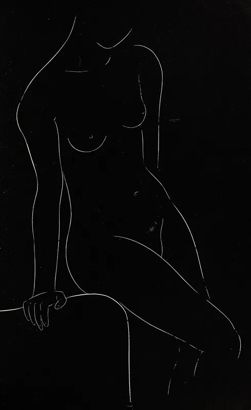Twenty Five Nudes Pl 21 Wall Art by Eric Gill - High-Resolution Digital Print