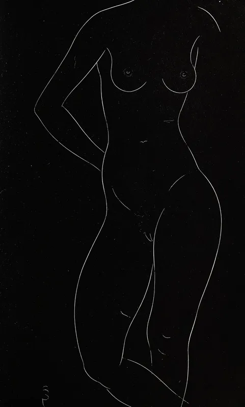Twenty Five Nudes Pl 26 Wall Art by Eric Gill - High-Resolution Digital Print