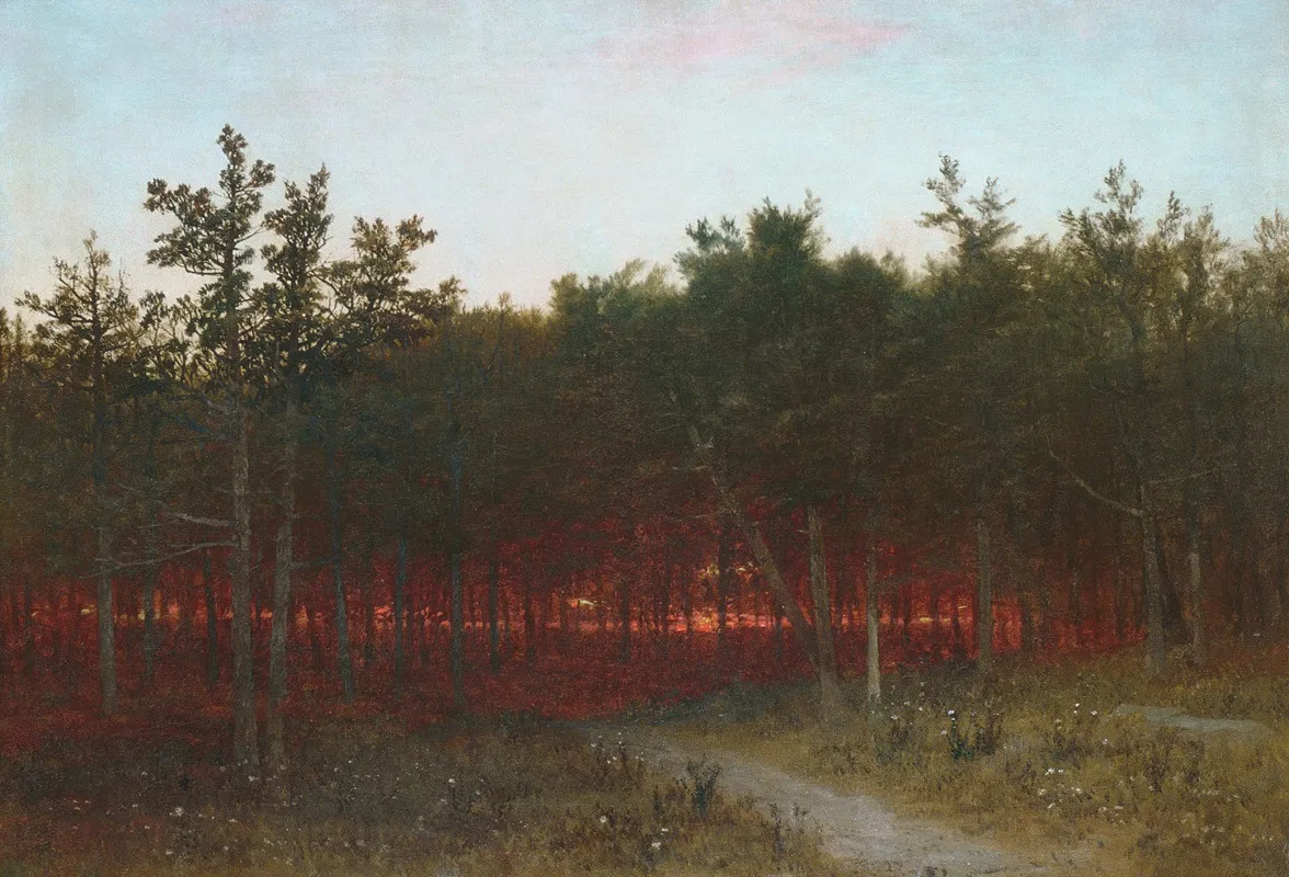 Twilight In The Cedars At Darien Connecticut