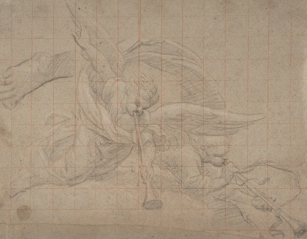 Two Angels Study For The Val De Grace