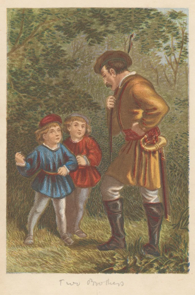 Two Brothers Wall Art by Joseph Martin Kronheim - High-Resolution Digital Print
