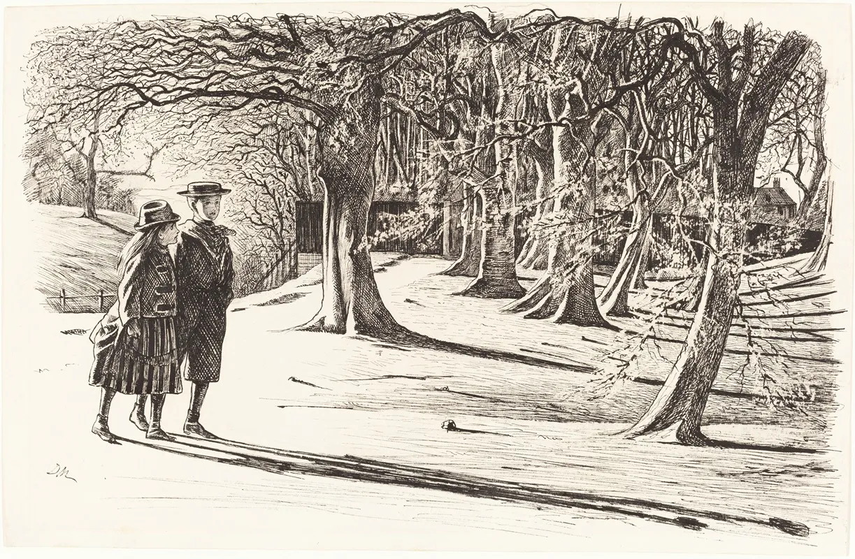 Two Children In The Snow