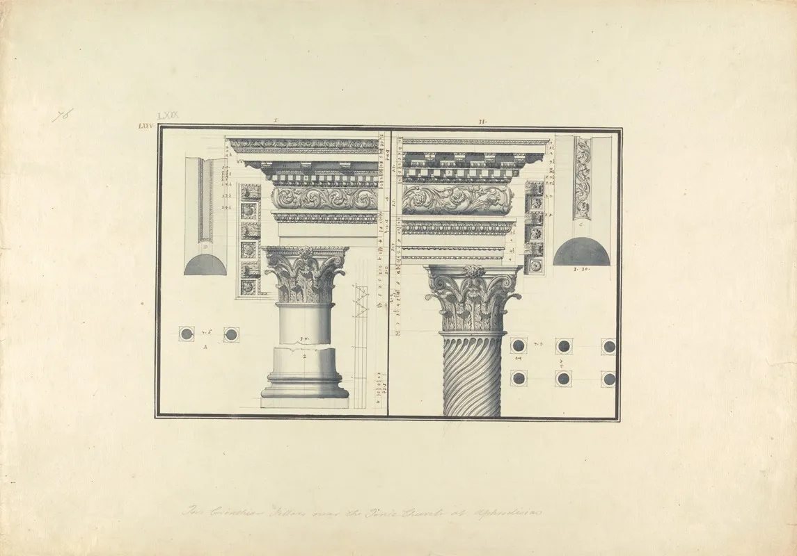 Two Corinthian Pillars Found Near The Ionic Temple At Aphrodisias Now Geyve
