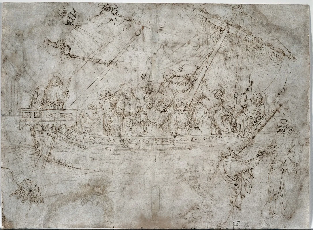 Two Drawings Of Ships Wall Art by Parri Spinelli - High-Resolution Digital Print