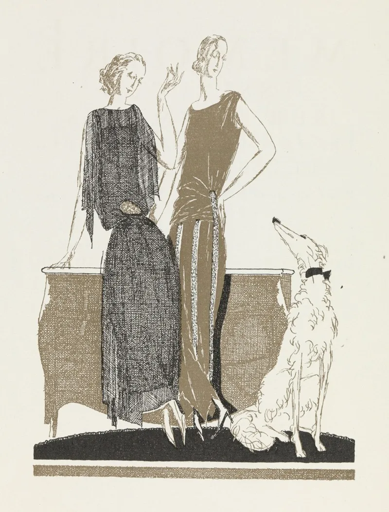 Two Dresses By Doeuillet Wall Art by Pierre Morgue - High-Resolution Digital Print