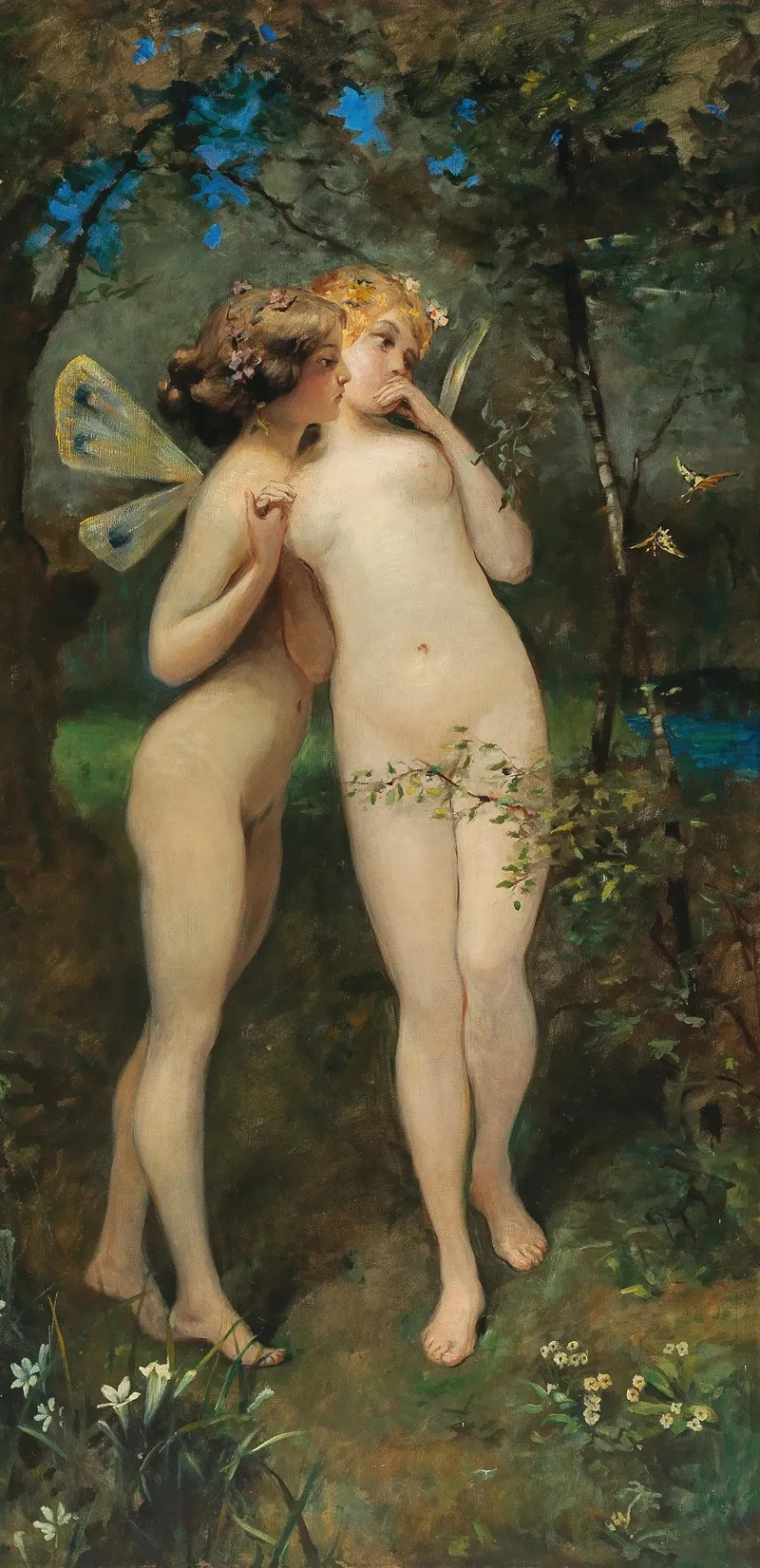 Two Elves Wall Art by John Quincy Adams - High-Resolution Digital Print