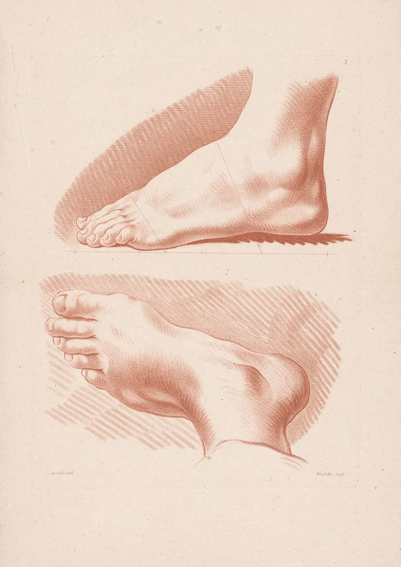 Two Feet 2 Wall Art by Louis-François Roubiliac - High-Resolution Digital Print
