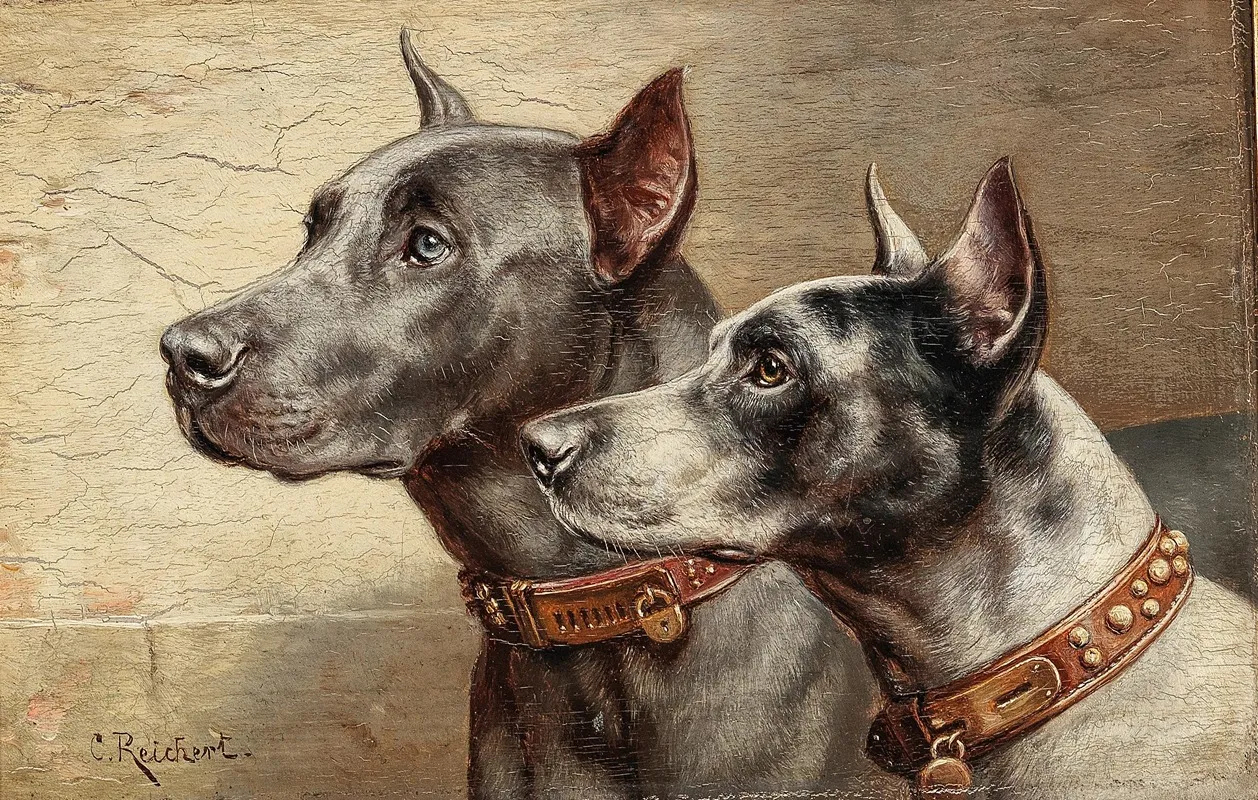 Two Friends 4 Wall Art by Carl Reichert - High-Resolution Digital Print