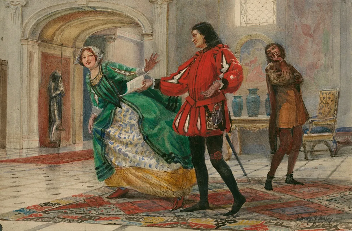Two Gentlemen Of Verona Ii 1 Wall Art by Henry James Haley - High-Resolution Digital Print