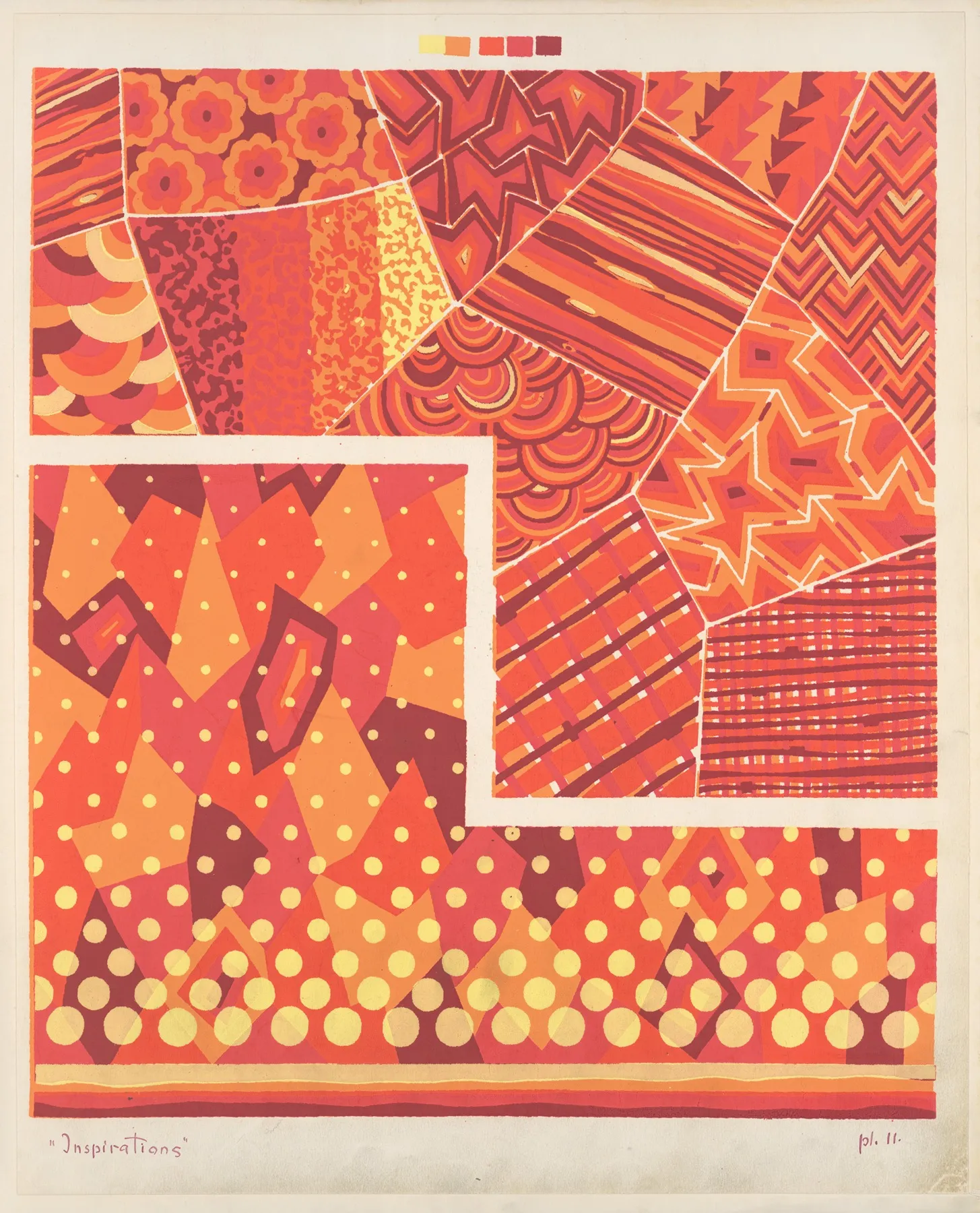 Two Geometric Compositions Wall Art by André Durenceau - High-Resolution Digital Print