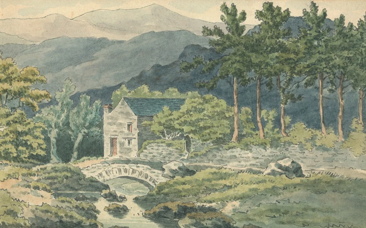 Two Houses Along A Roadside In The Mountains