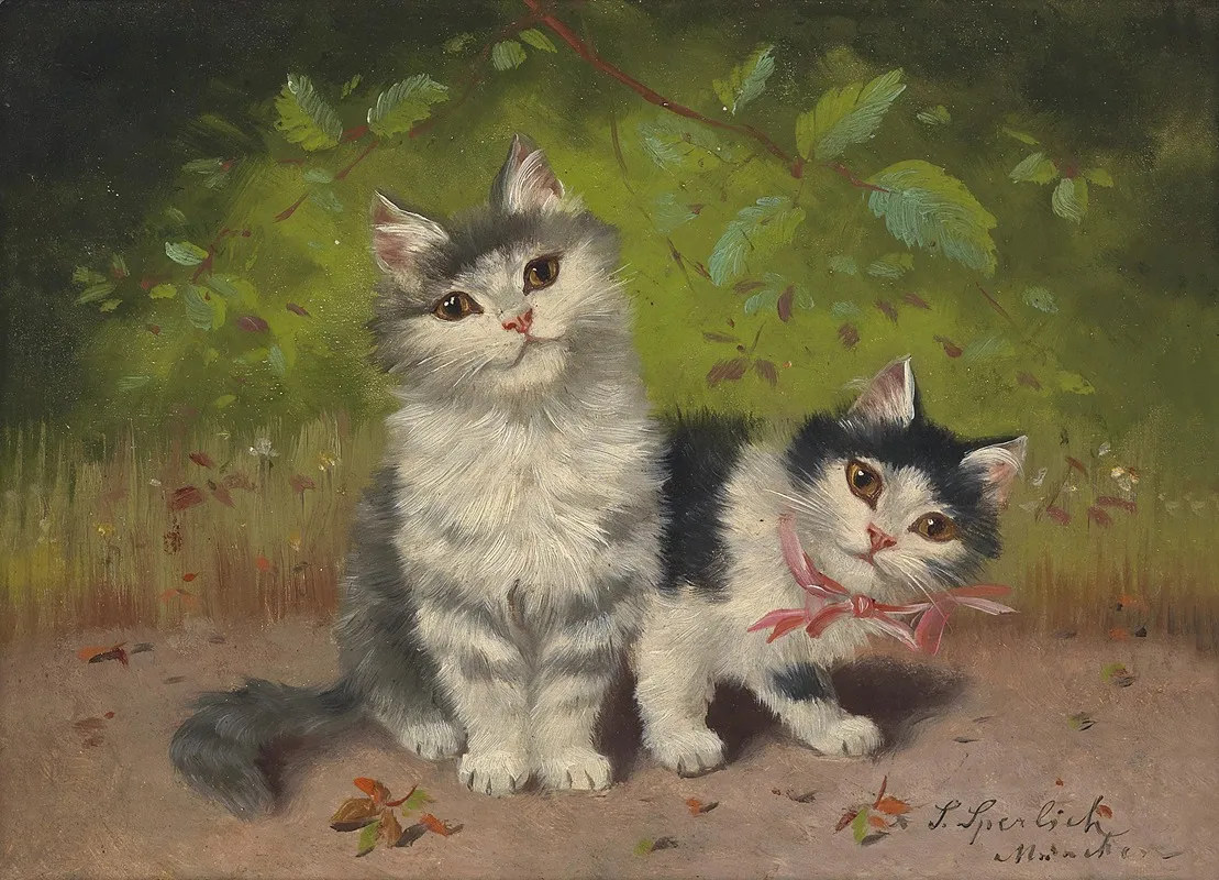 Two Kittens 2 Wall Art by Sophie Sperlich - High-Resolution Digital Print