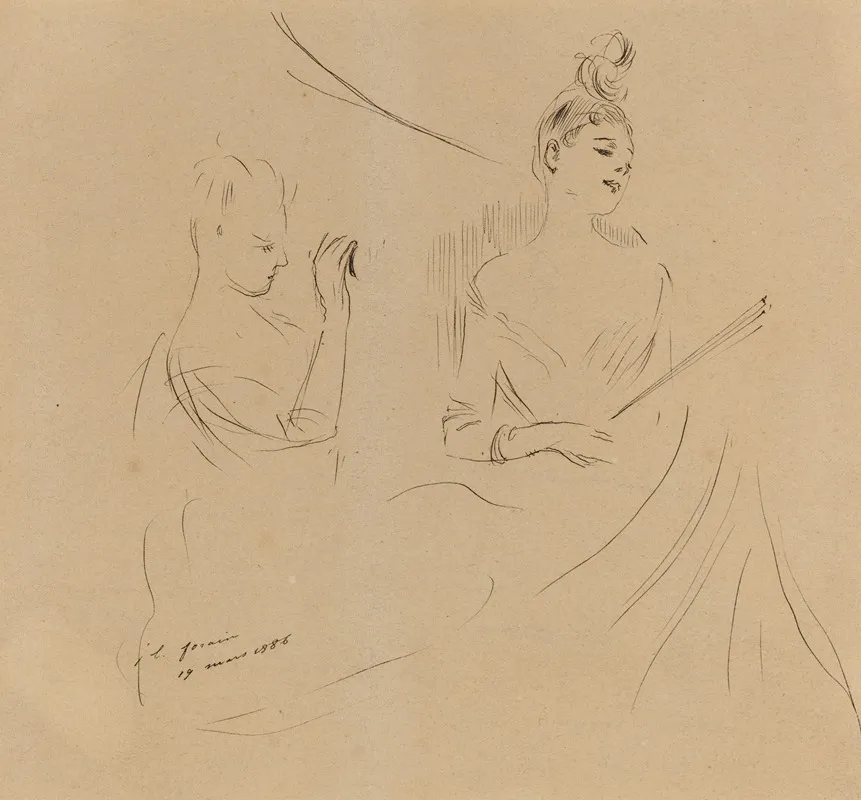 Two Ladies In A Loge