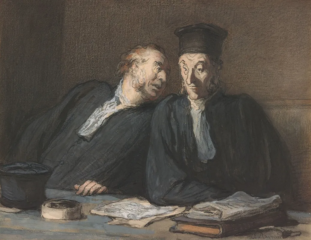 Two Lawyers Conversing 2