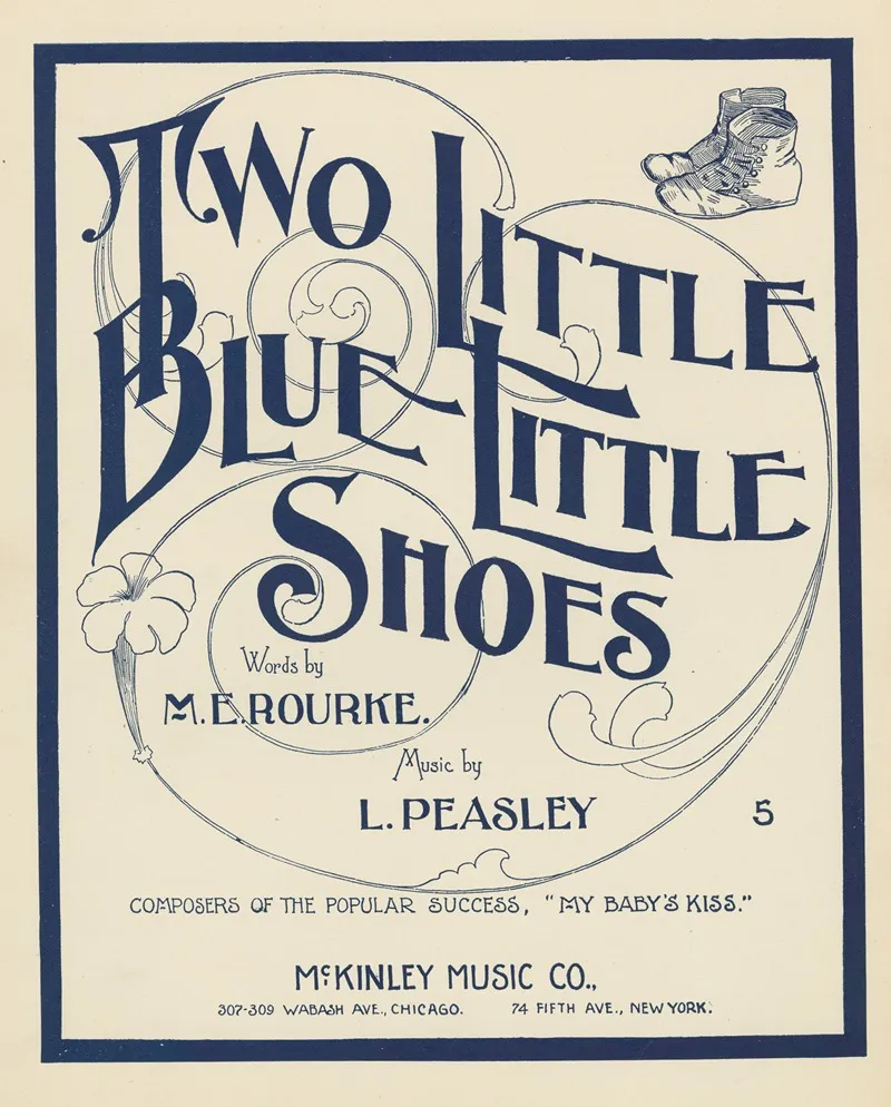 Two Little Blue Little Shoes Wall Art by Anonymous - High-Resolution Digital Print