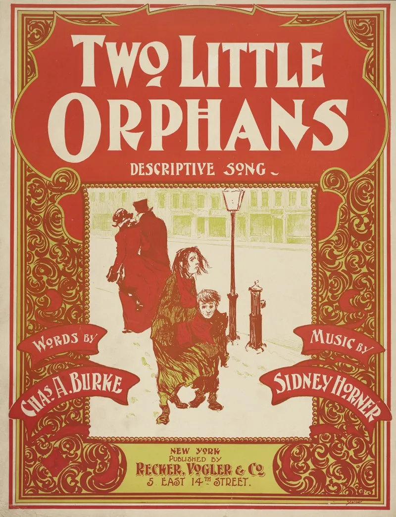 Two Little Orphans Wall Art by Anonymous - High-Resolution Digital Print